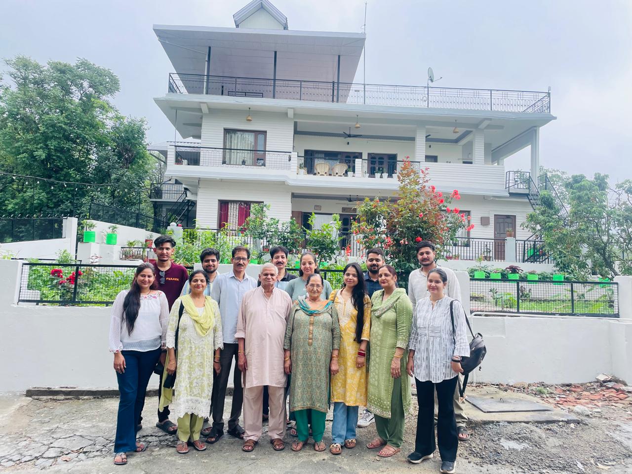 Family gathering at the homestead