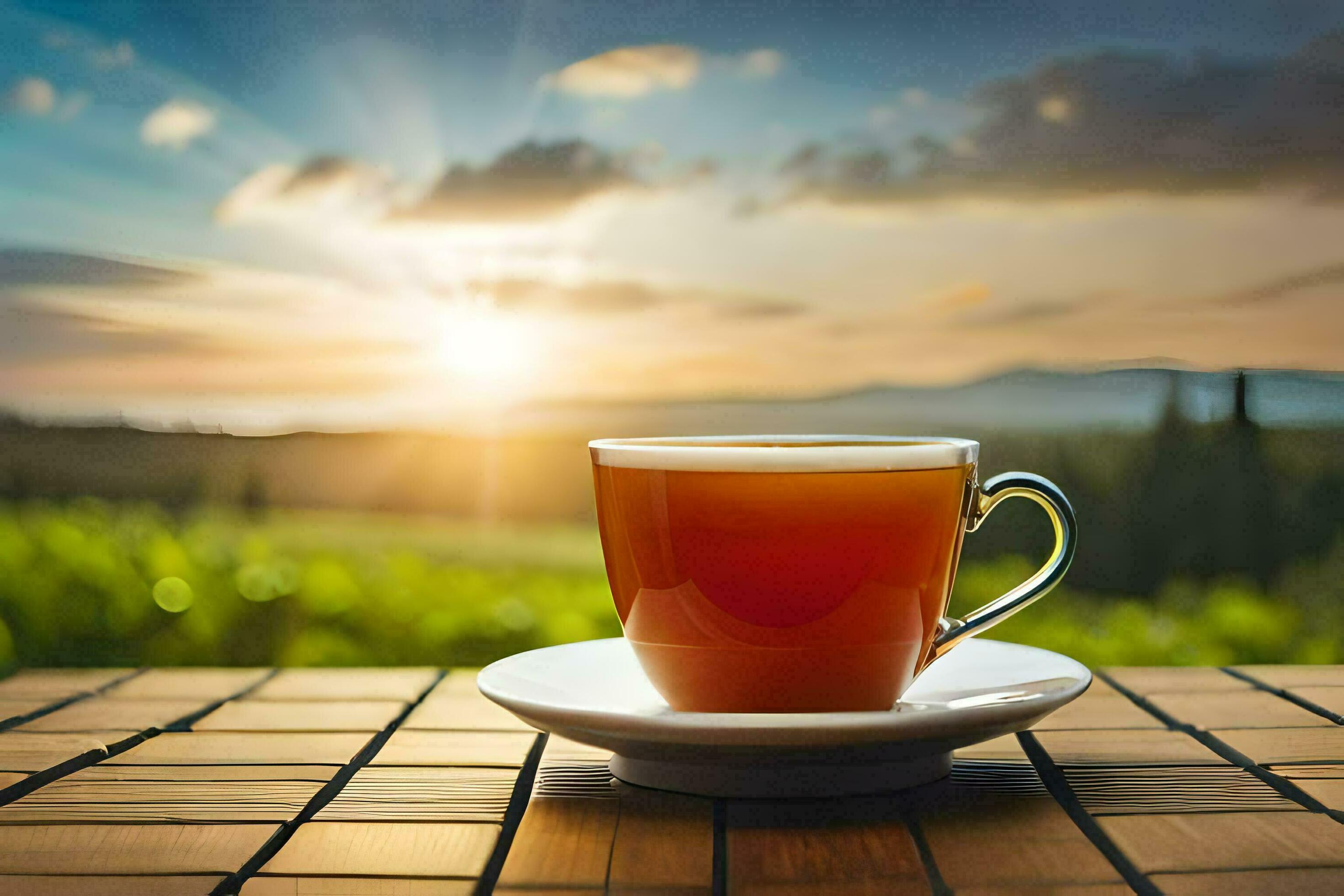 Morning tea on the terrace